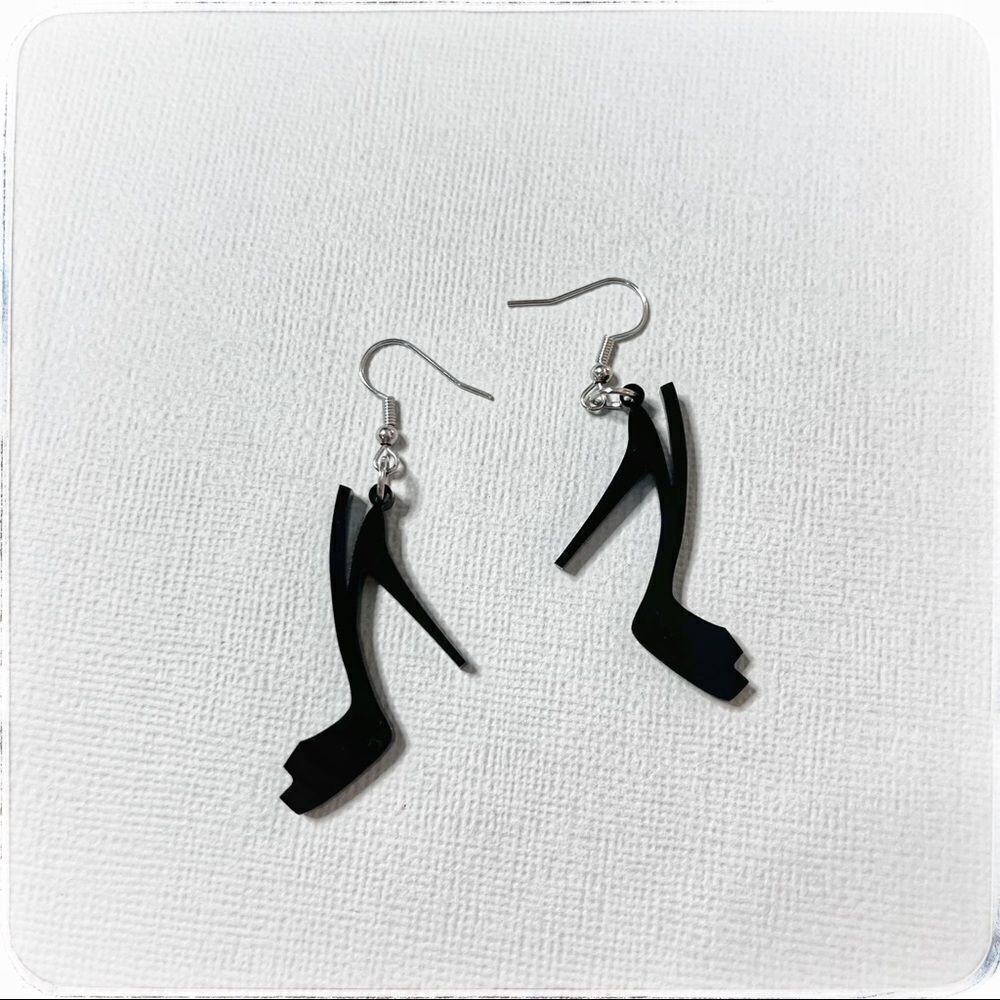 Stiletto acrylic earrings 